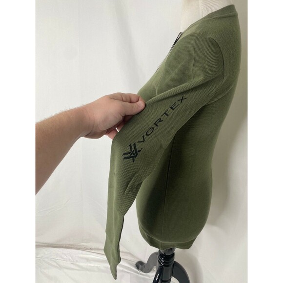 Vortex Women’s Thermal Shirt Olive Green Long Sleeve Crewneck Size Medium - Picture 6 of 10